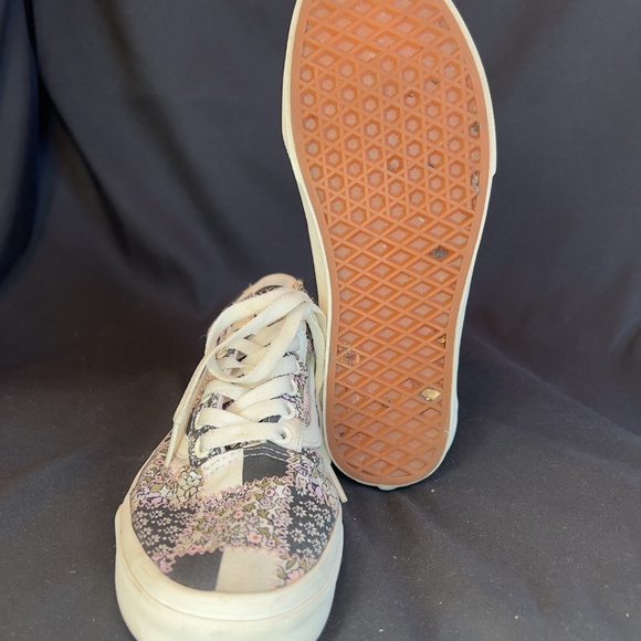 VANS Shoes OLD SKOOL Casual Patchwork Floral Low Top Womens Size 8 Men 6.5 - Picture 3 of 8